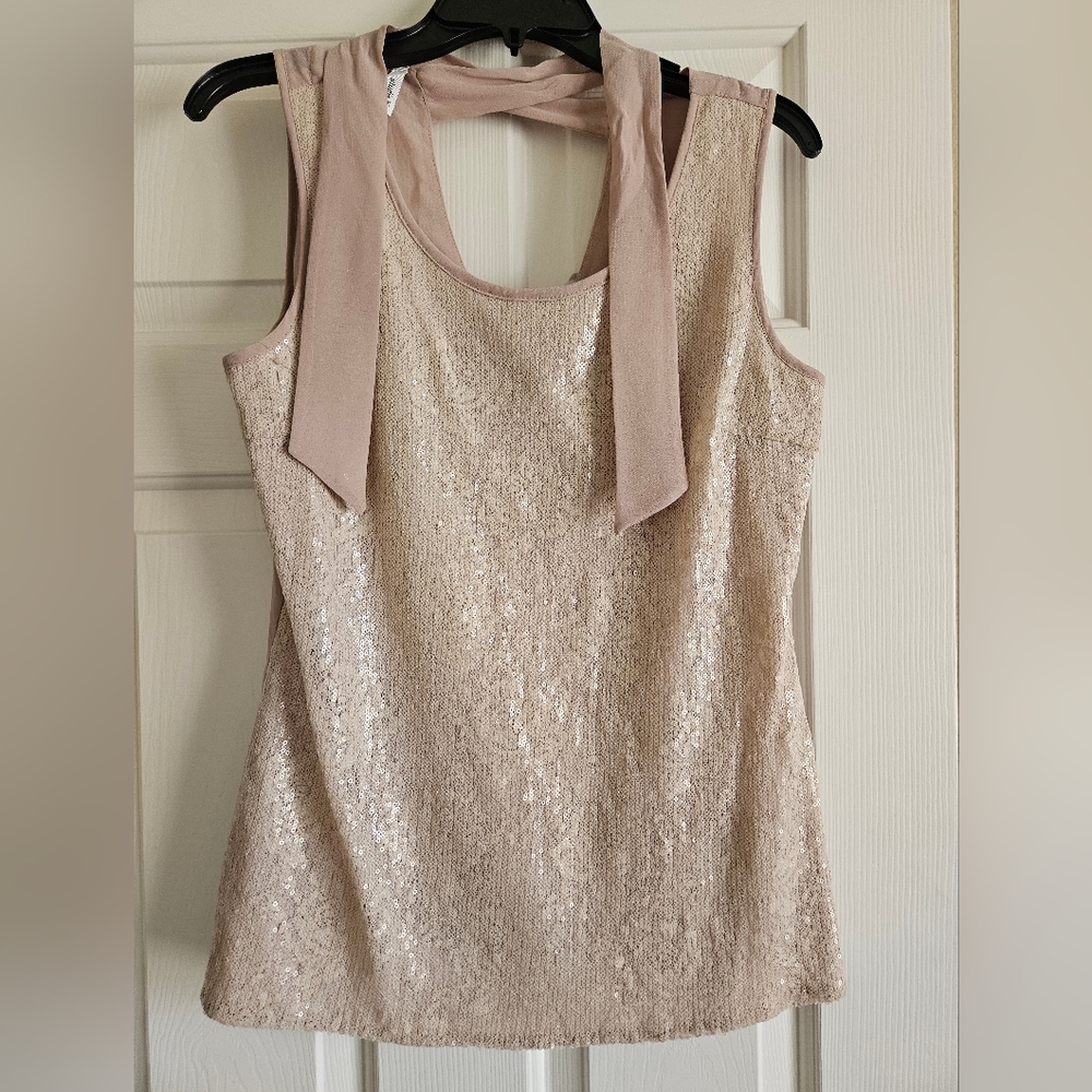 Studio Y Sequined Top sz M Women's
